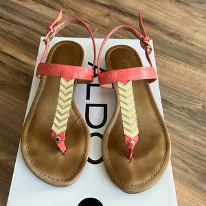 Aldo Asadonna coral sandals
